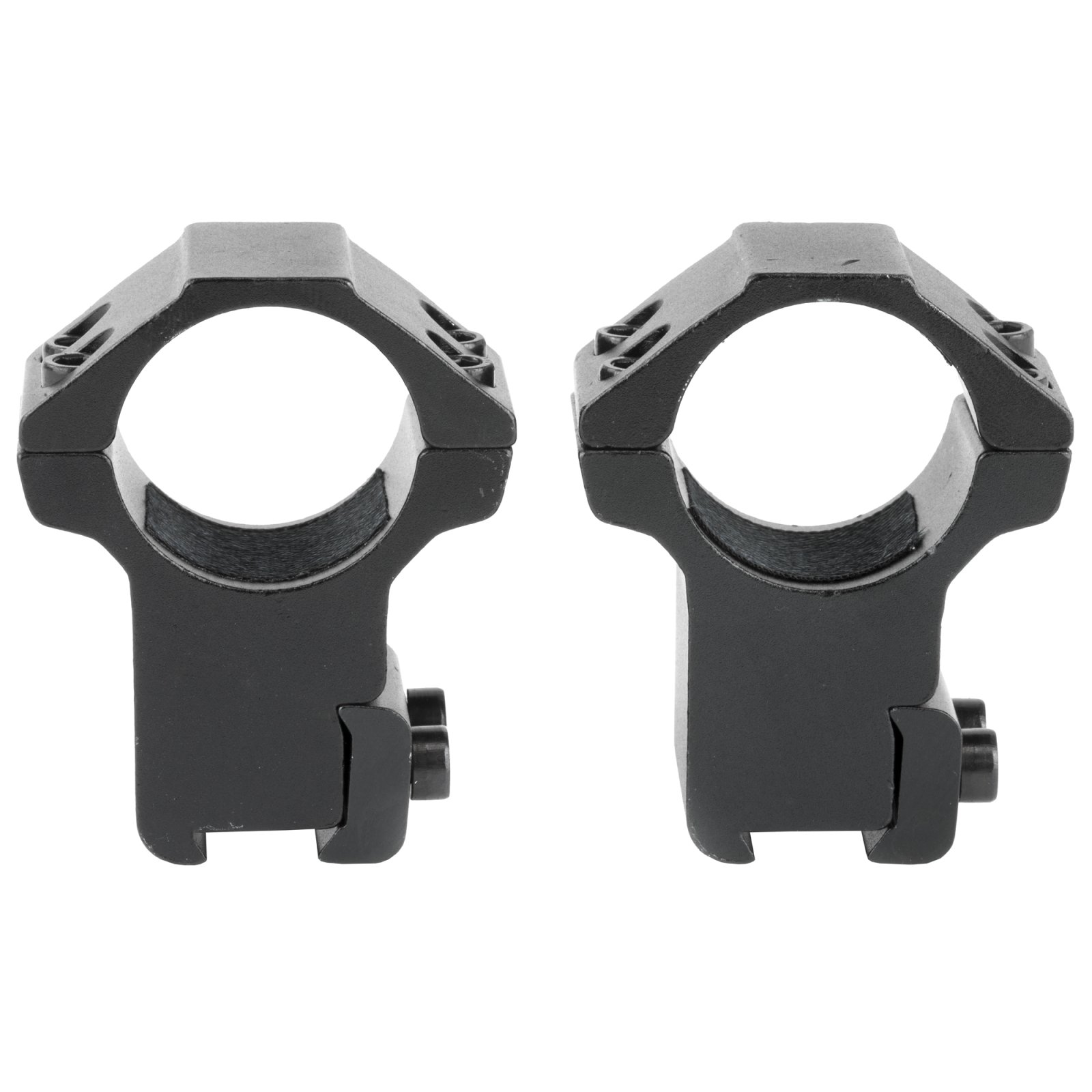 NcStar 3/8" Dovetail Rings Supports 1" Scope Tubes Black 2 Piece Fits on