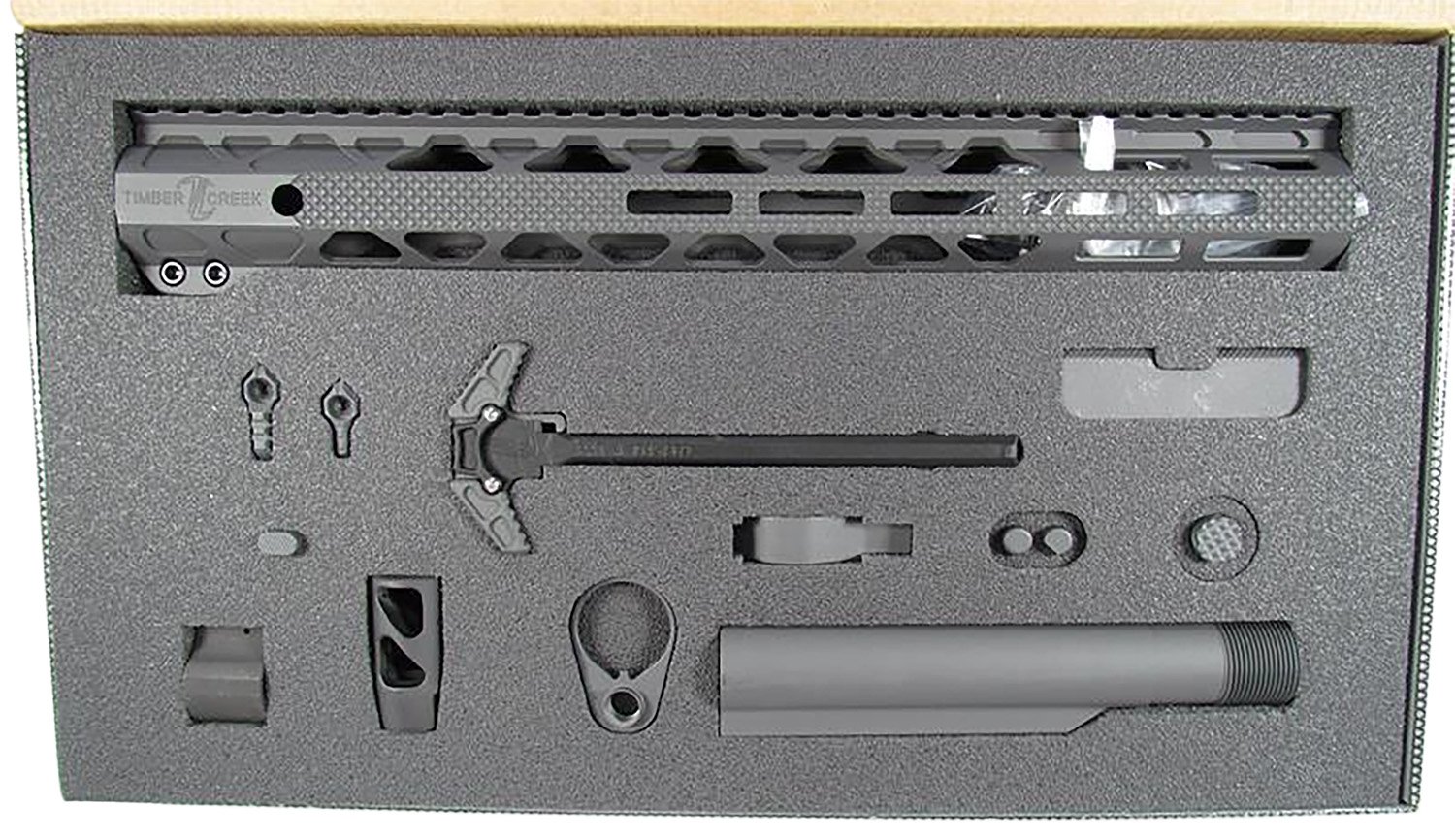 Timber Creek TCGKS Greyman AR-15 Build Kit, Type III Hard Coat Black - TIMBER - GREYMAN