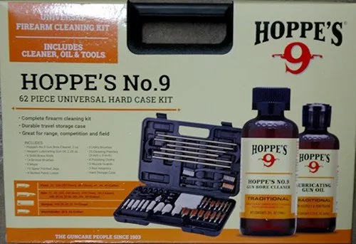 Hoppes 62108 Cleaning Kit No. 9 & Oil 62 Piece Kit - Hoppe's
