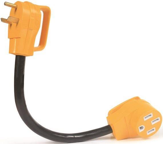 CAMCO 55183 PowerGrip Dogbone Adapter 18ft 30A Male to 50A Female