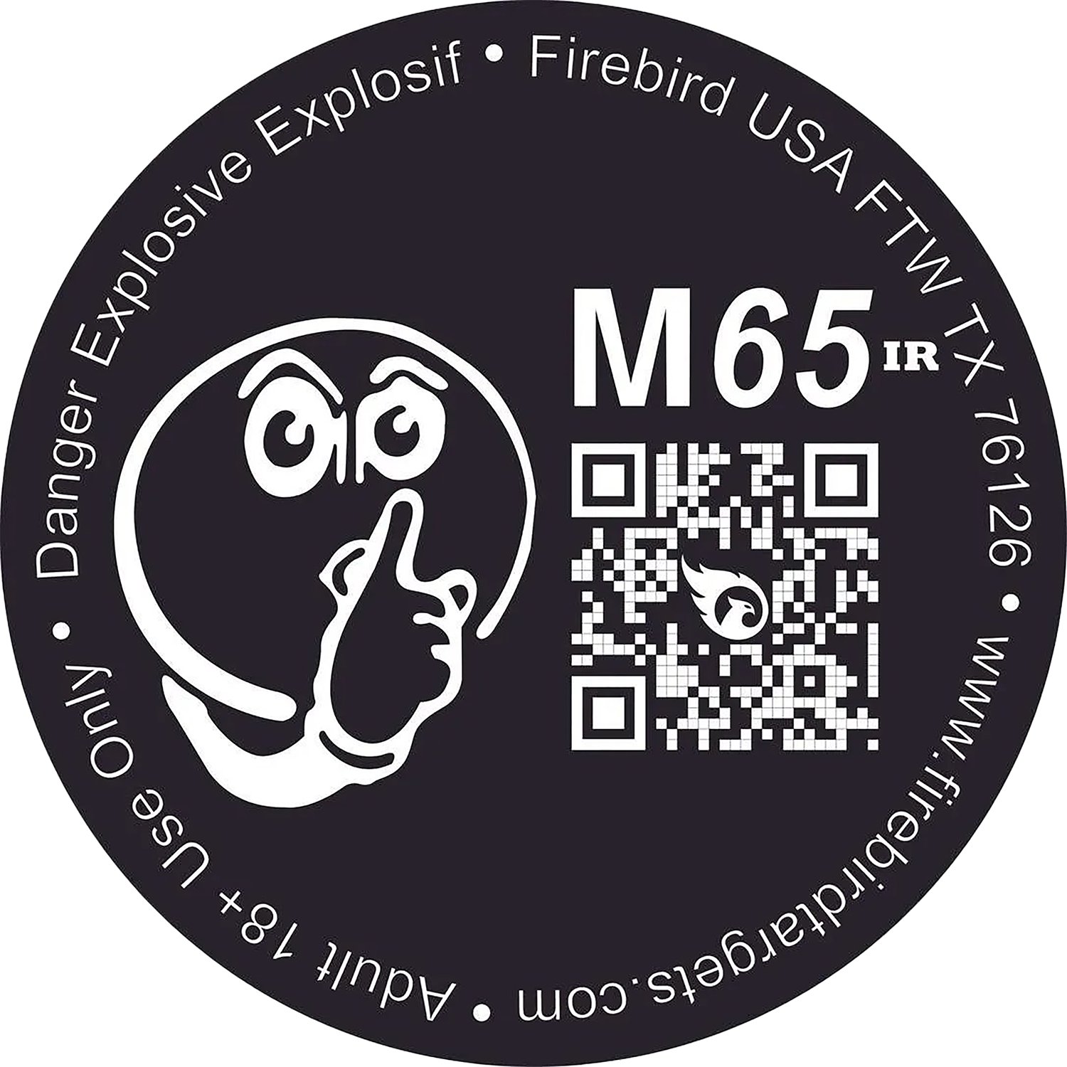 Firebird USA M65IR M65IR Moving Trajectory/Static Impact Enhancement Flash/Smoke/Sound Universal Firearm 65mm 10 Targets