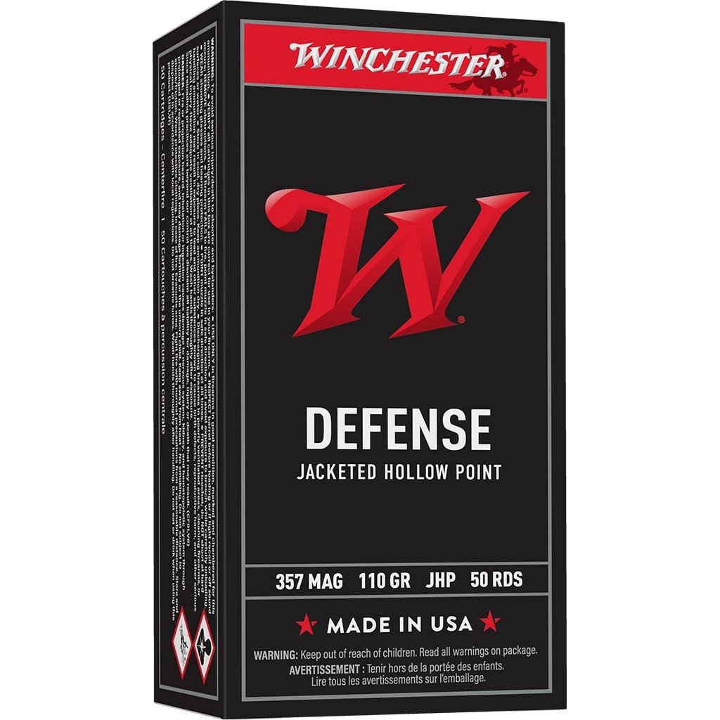 Winchester Ammo Q4204 USA 357Mag 110gr Jacketed Hollow Point 50 Per... - Winchester - JACKETED HOLLOW POINT