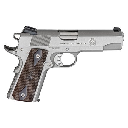 Springfield Armory 1911 Garrison PX9417S 9mm 4.25" Barrel Stainless with Wood Grips - Springfield Armory - 9mm