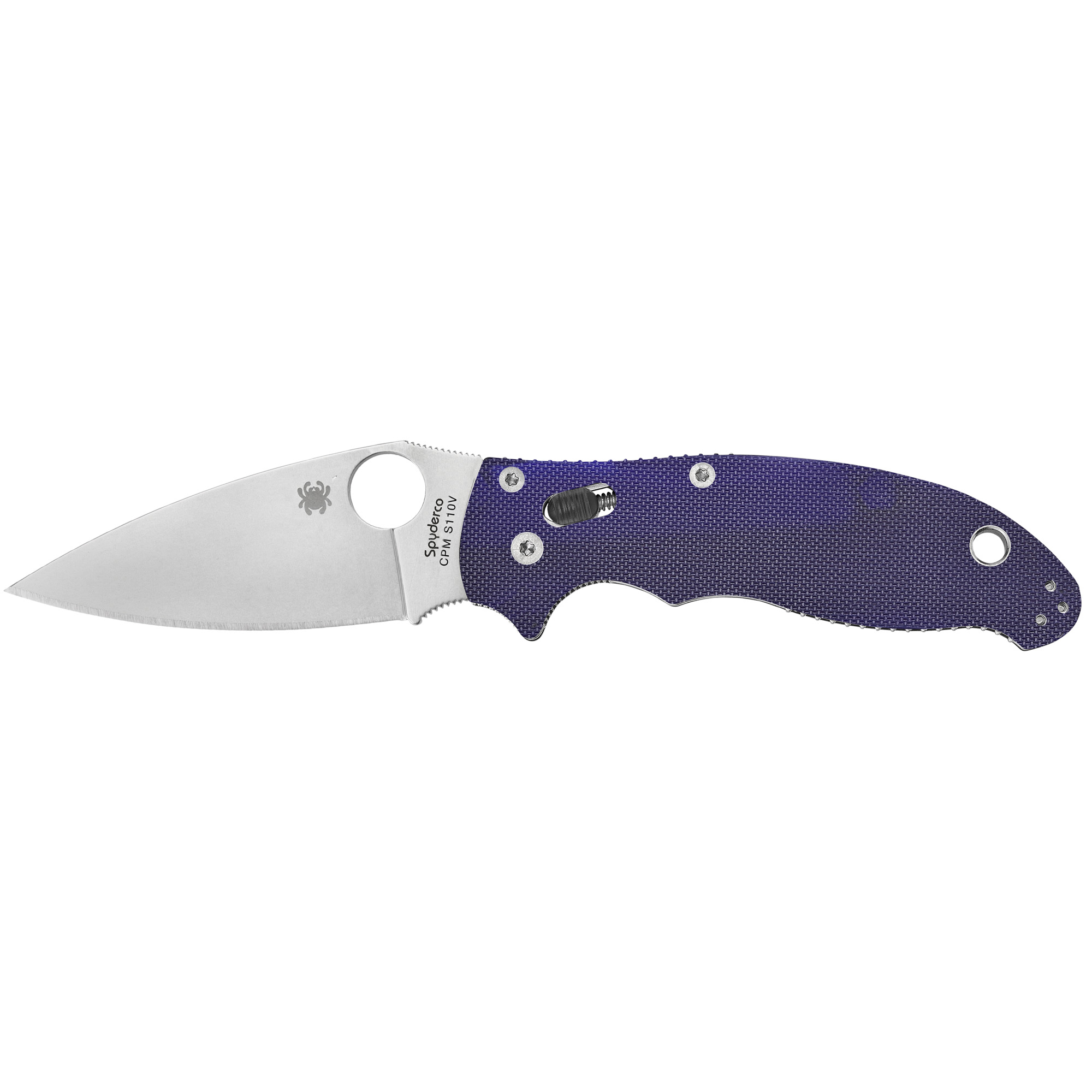 SPYDERCO Manix 2 CPM S110V 3.37in G-10 Dark Blue Knife (C101GPDBL2)