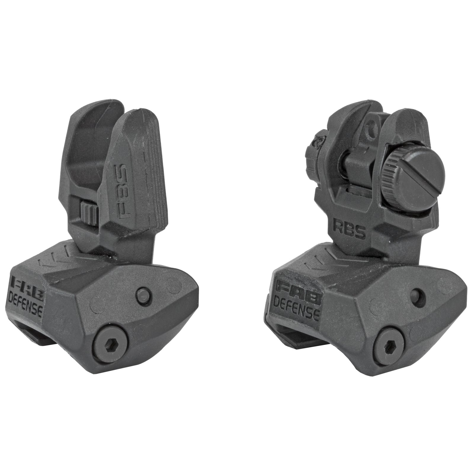 FAB Defense Fxfrbs Front/ Folding Back-Up S Ar-15/ M16/ M4 LOW Profile Dual