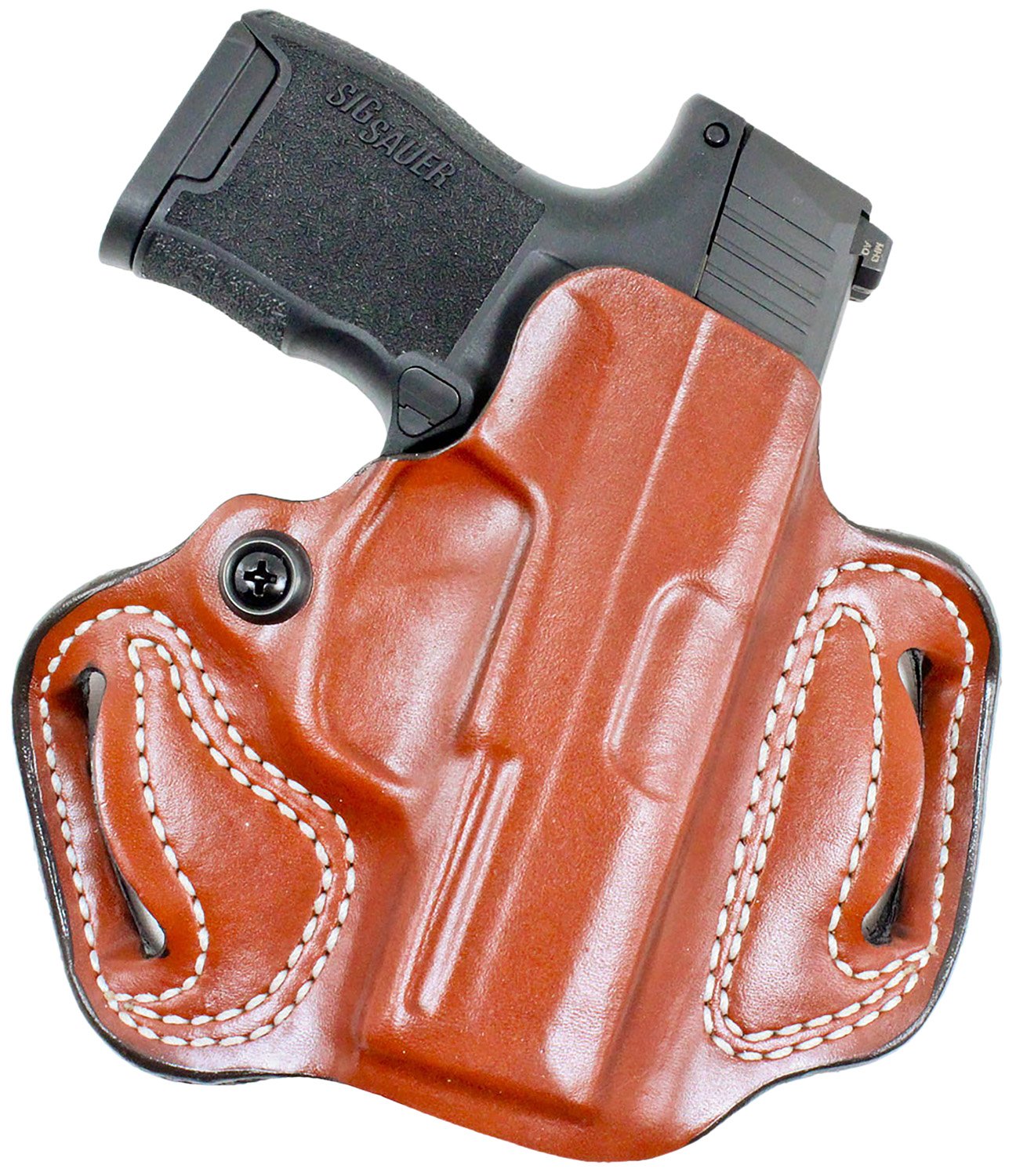 DeSantis 086TA9YZ0 Mini Slide OWB Holster Tan for Sig P365 w/Red Dot