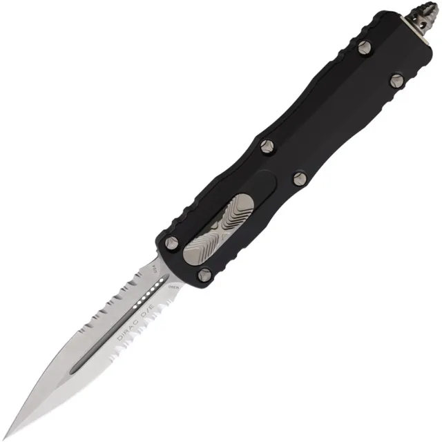 Microtech Dirac 225-11 OTF 2.92 In D/E Stonewash Black Alu Serrated