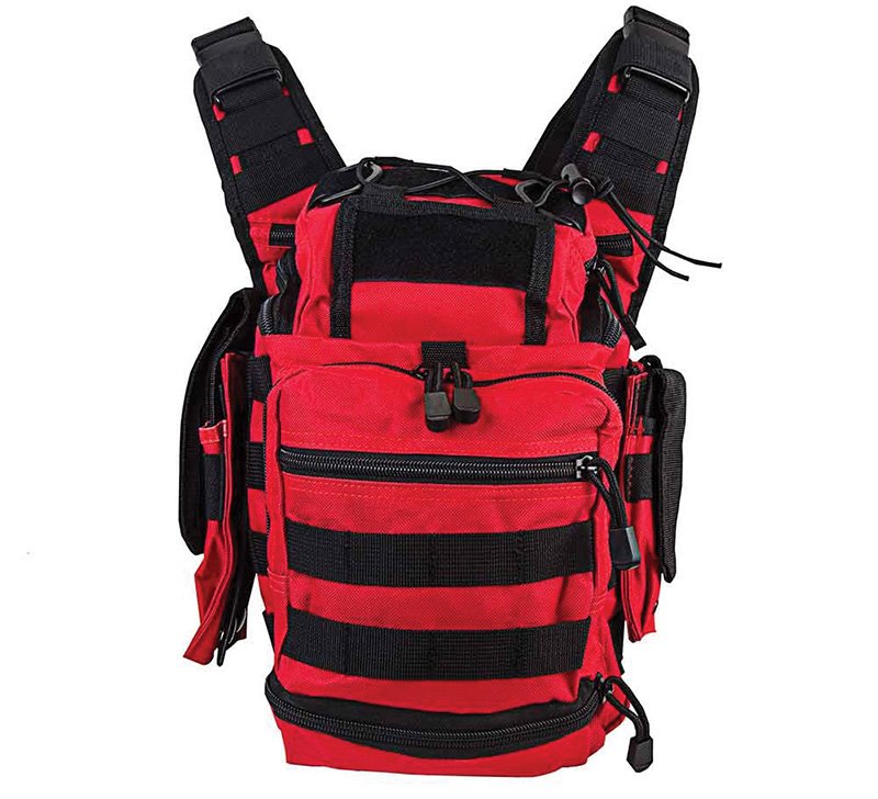 NcStar CVFRB2918R Vism First Responder Utility Bag Red/Black 12.5"x8.5"