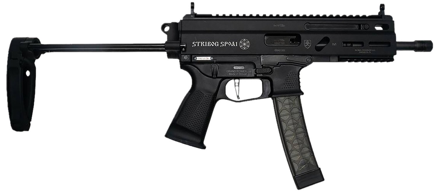 Grand Power SP9A1-PDW 9mm 8" Barrel PDW Brace 30Rd Semi-Auto Black