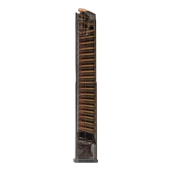 ETS Glock Magazine Smoke 9mm 40 Rounds for Glock 17,18,19X,26,34,45