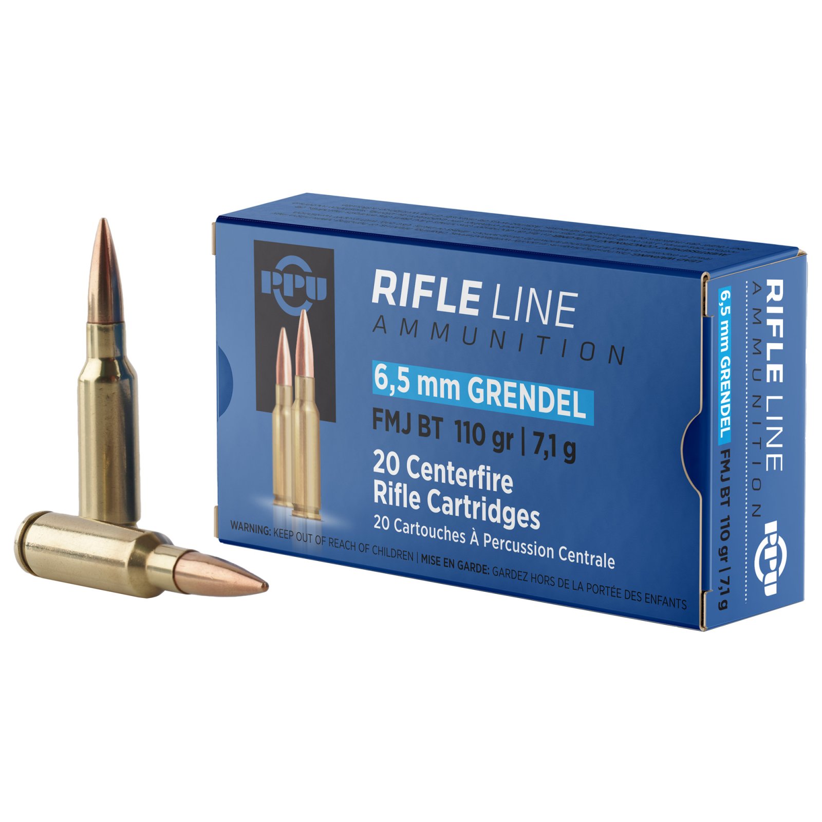 Prvi Partizan PP6GF 6.5 Grendel 110gr FMJ BT Ammo 20 Rounds