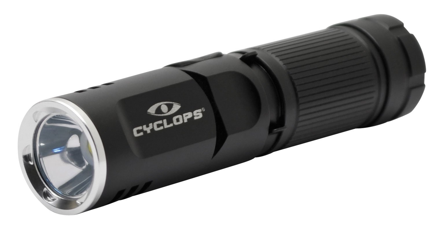 Cyclops CYCFLX400 LED Flashlight 160/400 Lumens Black Anodized Aluminum