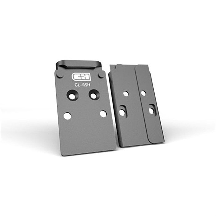 C&H PRECISION WEAPONS TRIJICON RMR FOOTPRINT FOR GLOCK MOS MOUNTING PLATE BLACK