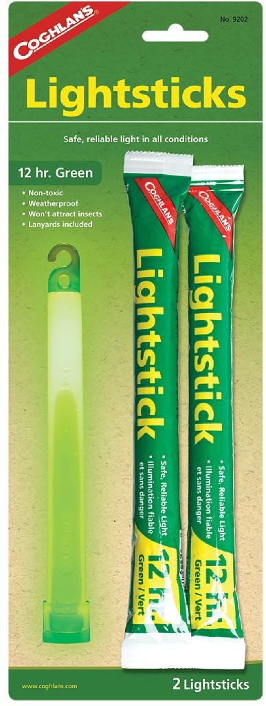 Buy Coghlans 9202 Green Lightsticks Chemiluminescent Safety 2 Pack online