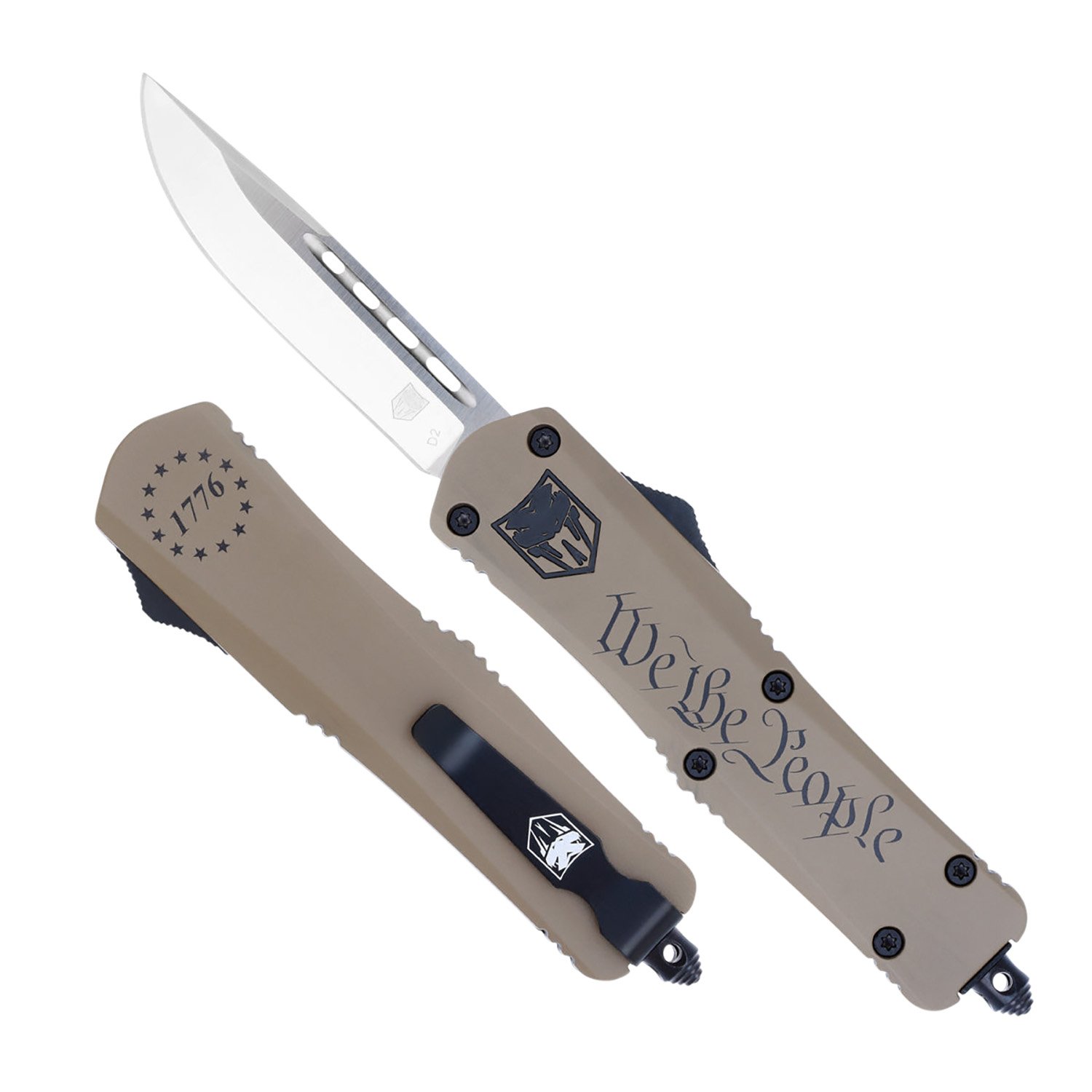 Buy CobraTec MWTPFS-3DNS We the People OTF Knife 3" D2 Steel Glass Breaker online