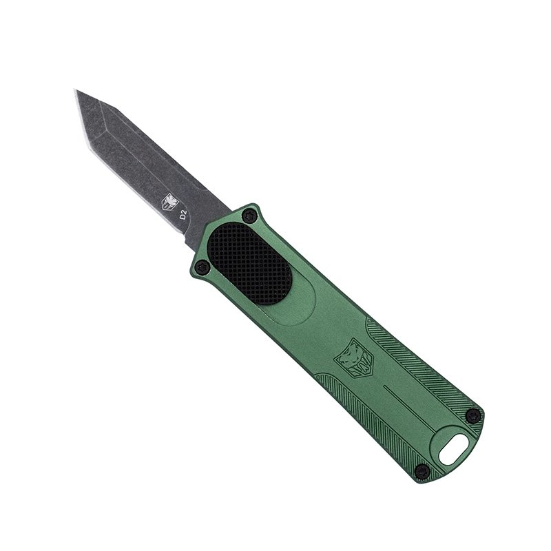 CobraTec CALI952ODGTNS 1.75" D2 Tanto OTF Knife OD Green - CobraTec Knives