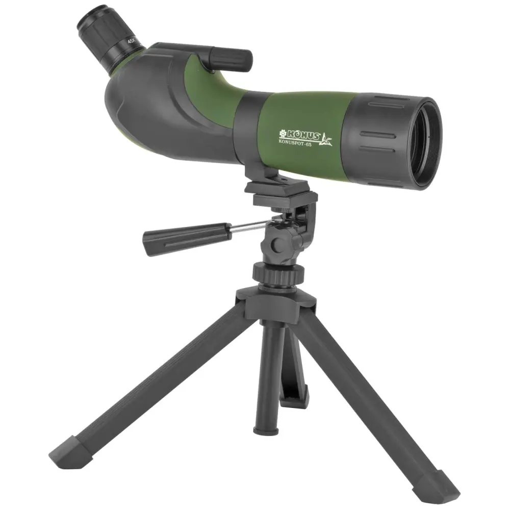 Konus 7128 Konuspot 65 15-45x65mm Spotting Scope Black/Green Angled - Konus - 65MM