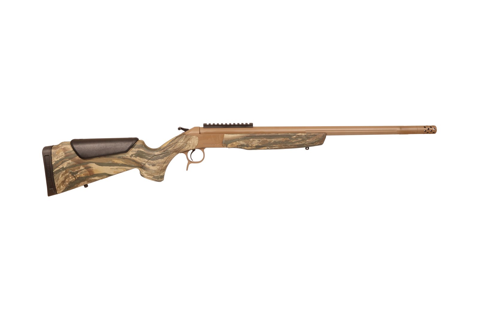 CVA CR4443SNBS Scout 450 Bushmaster 22" Flat Dark Earth Cerakote Rifle