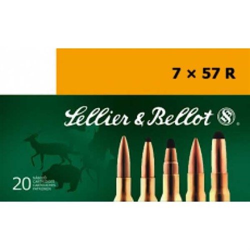 Sellier & Bellot SB757RA 7x57mmR 173gr SPCE Ammo 20/Box