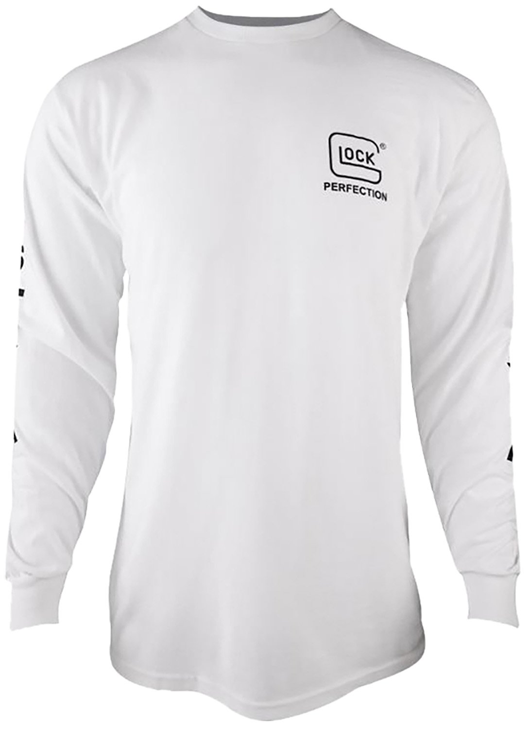 Glock AP96092 Perfection Long Sleeve Tee White Small Pre-Shrunk Cotton - Glock - LONG SLEEVE