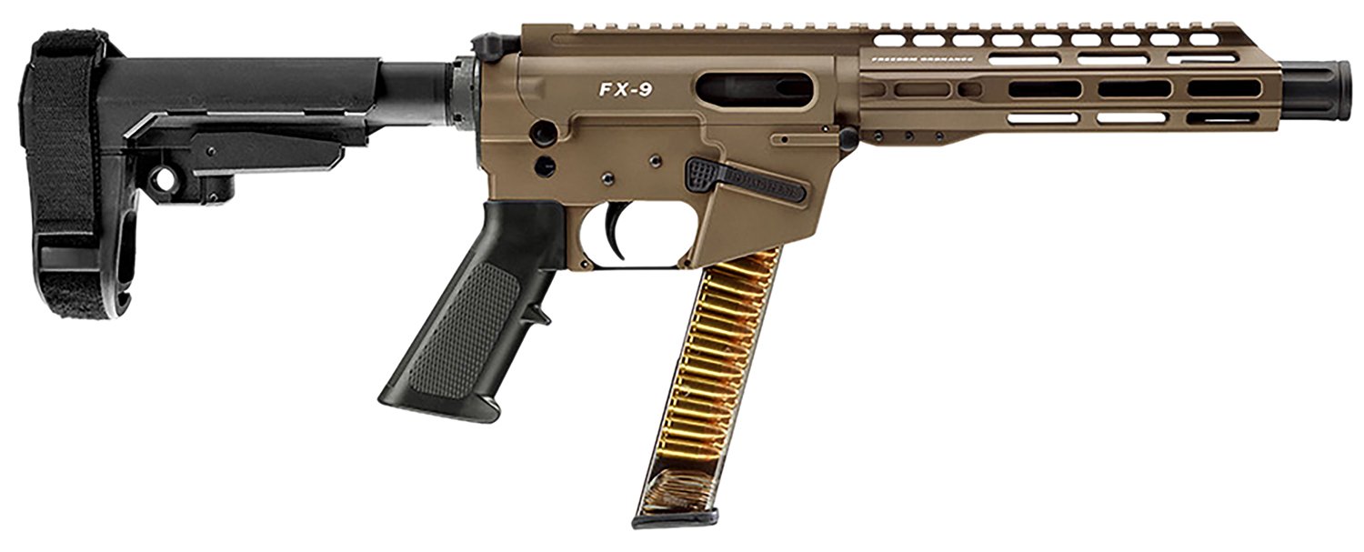 FREEDOM ORDNANCE FX9P8S-FDE FX9P 9mm Luger 31+1 8" Flat Dark Earth - Freedom Ordnance - 9MM