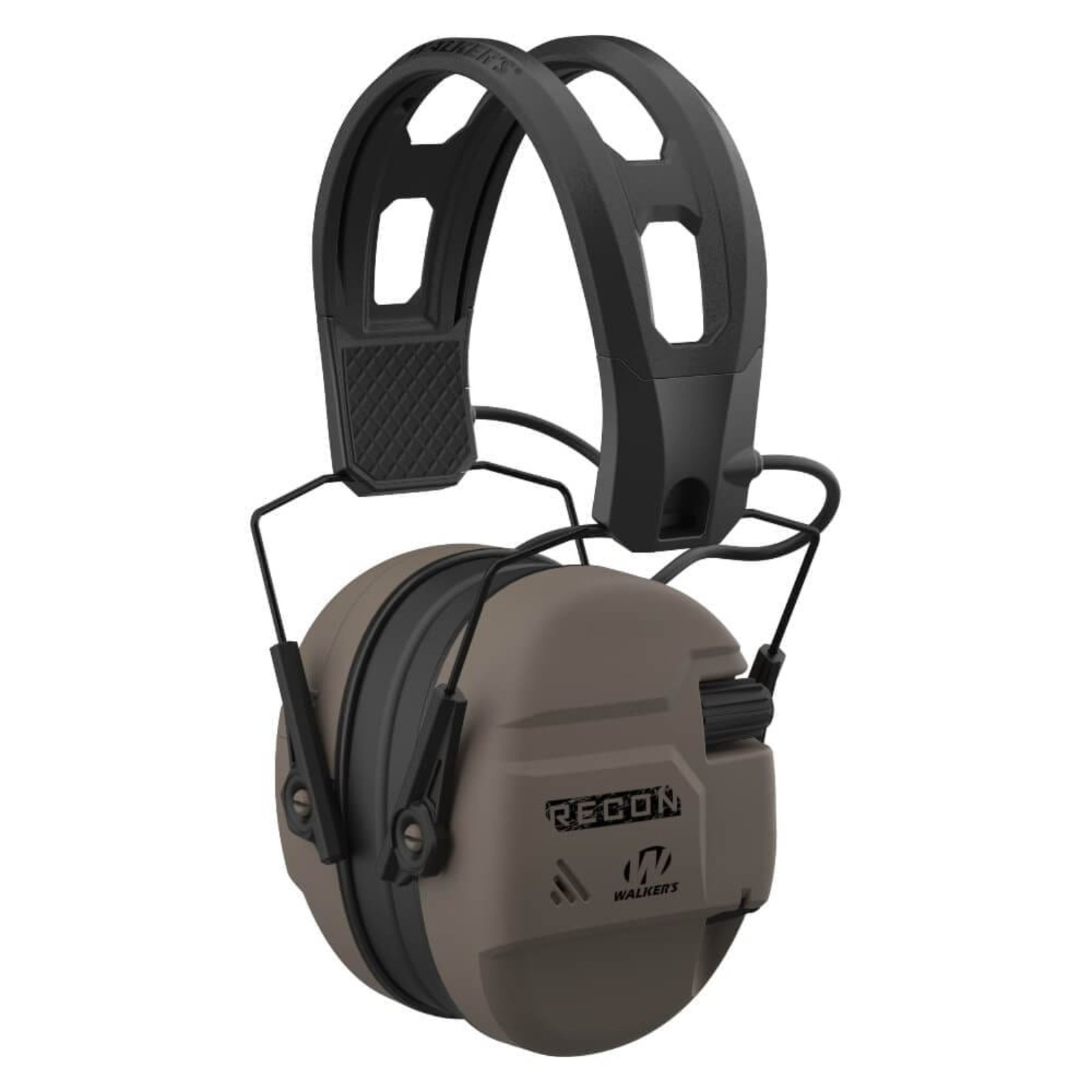 Walker's GWP-RECM-FDE Digital Muff NRR 26 IPX4 Low-Profile FDE