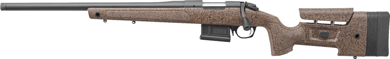Bergara B-14 HMR Rifle: 4140 CrMo Barrel, Graphite Black, Adjustable Stock - Bergara - 7MM PRC