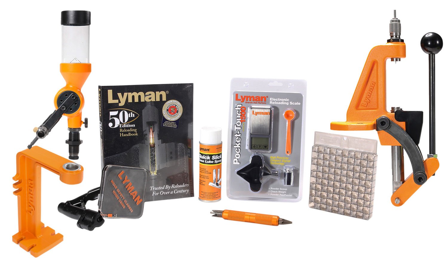 Lyman 7810350 Brass Smith Ideal Press Kit 1 Hole Cast Iron - Lyman - CAST IRON