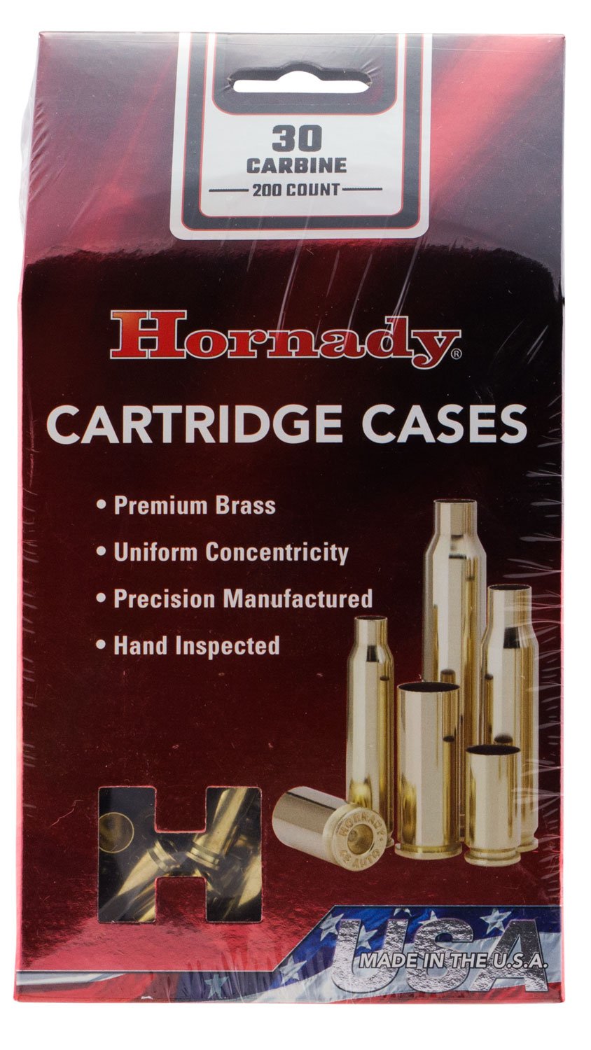 Hornady 8650 30 Carbine Unprimed Cases 200 Count Brass - Horn Hunter - BRASS