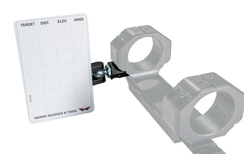 Warne Skyline Precision Mount Data Card Holder - Matte Black - Warne