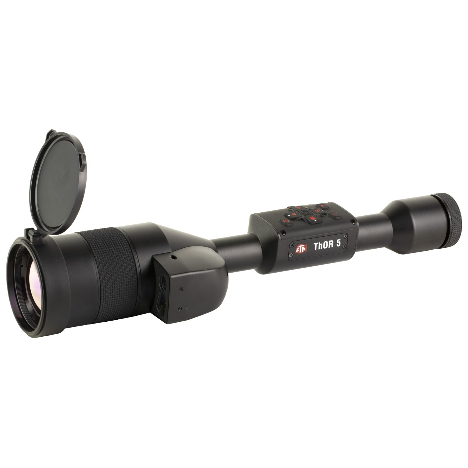 ATN Thor 5 LRF 5-40x Thermal Riflescope, Quad Core, 640x480 Sensor, 60fps, OLED Display, WiFi & Bluetooth, Ballistic Calculator, Weather Resistant, USA Made
