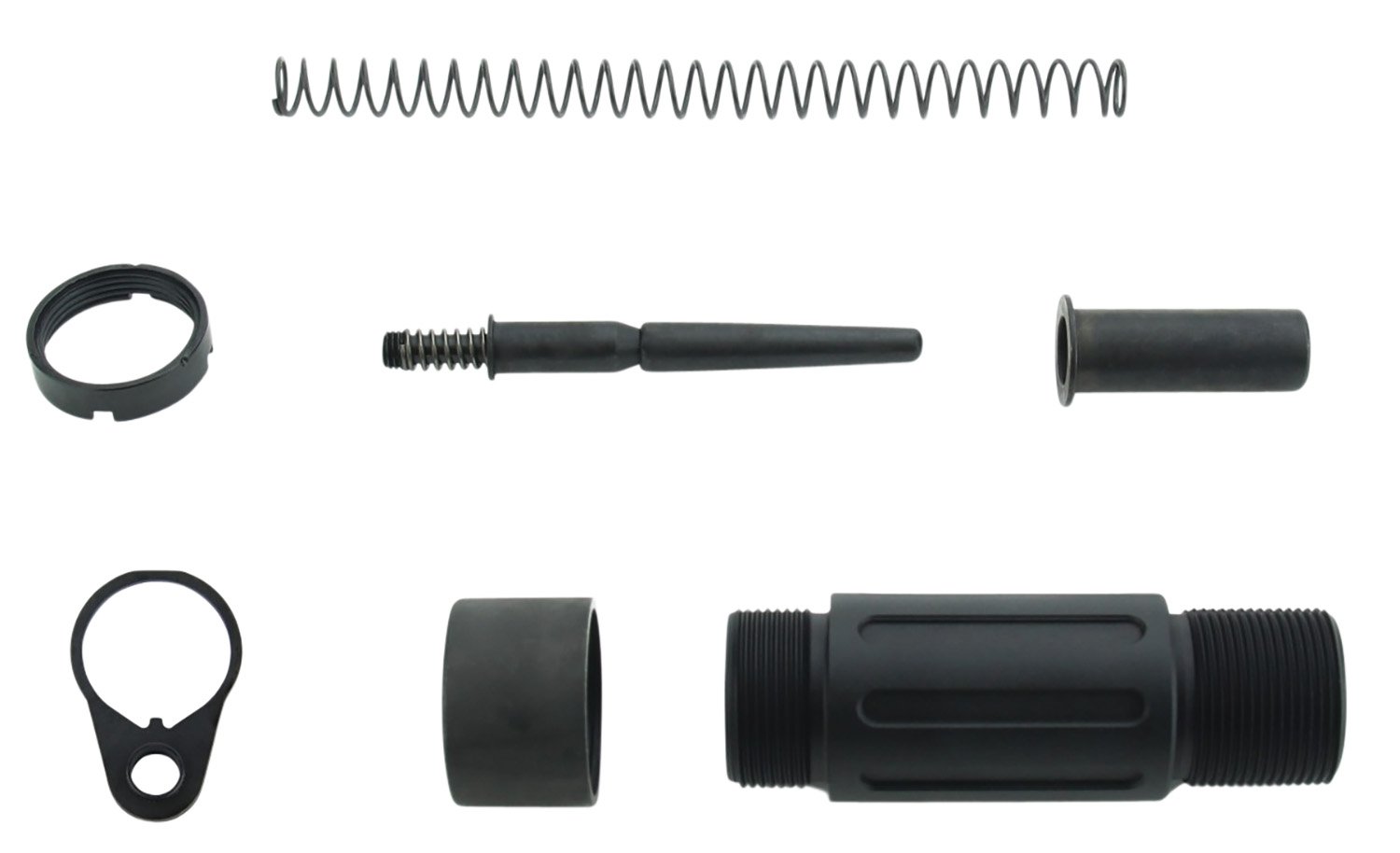 TacFire MAR139C Short Buffer Tube System Black Anodized Aluminum with Q...