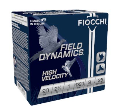 Fiocchi 20HV9 Field Dynamics High Velocity 20 Gauge Ammo - Fiocchi - 20 Gauge