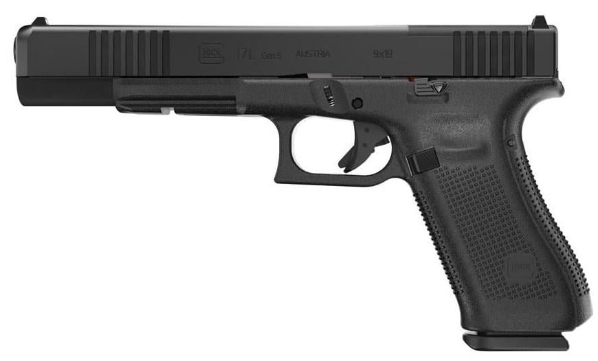 Glock G17L Gen5 MOS 9mm 6.02" Barrel Polymer Frame nDLC Black 17 Rounds