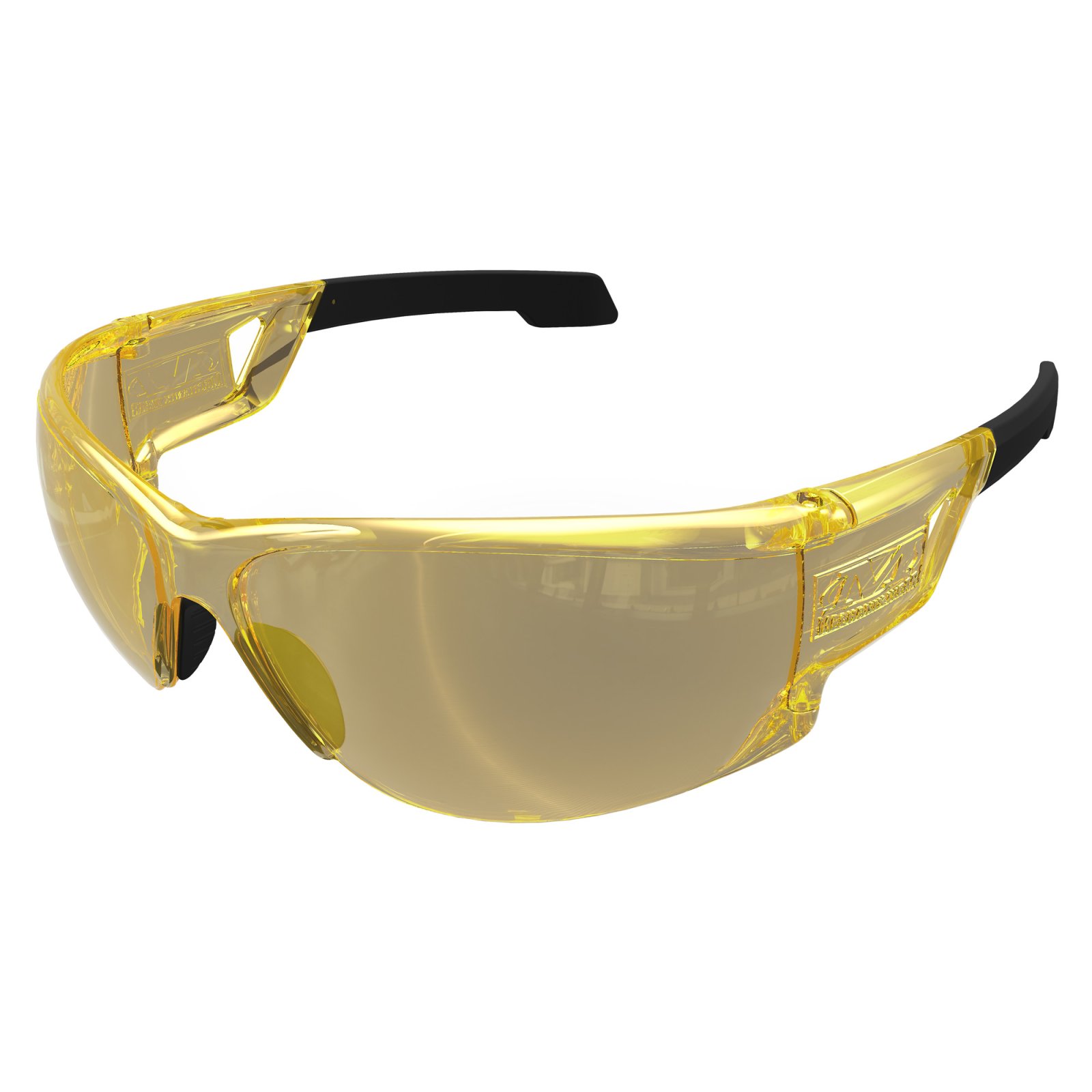 Mechanix Wear Type-N Safety Glasses Black Frame with Amber Lens