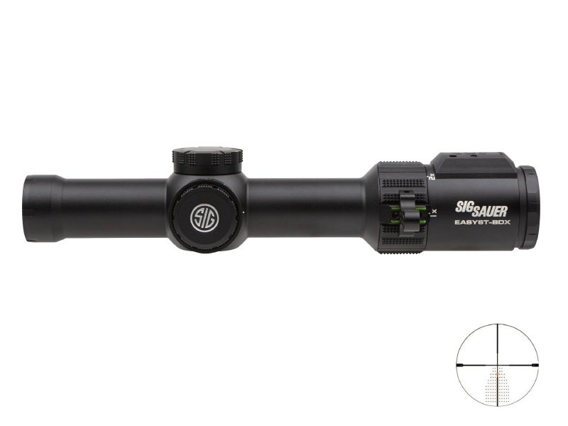 Sig SAUER Easy6-BDX 1-6x24mm BDX-R2 Reticle Riflescope (SOEBDX61101) - Sig Sauer - 24MM