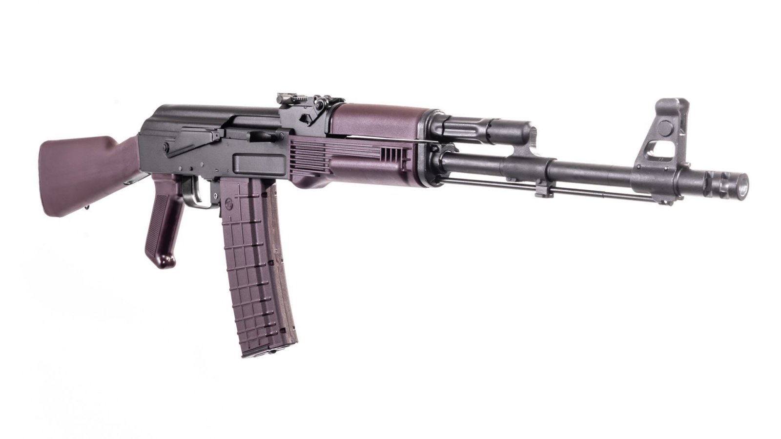 Arsenal SAM5 5.56 NATO Rifle, Milled Receiver, 16.3 in Barrel, Plum Finish - Arsenal - 223 Remington
