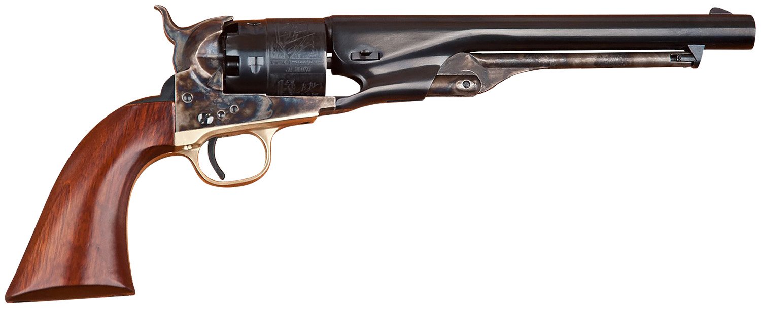Cimarron 1860 Army Military Single Action Revolver .44 Caliber 8" Barrel 6 Rounds Walnut Grips