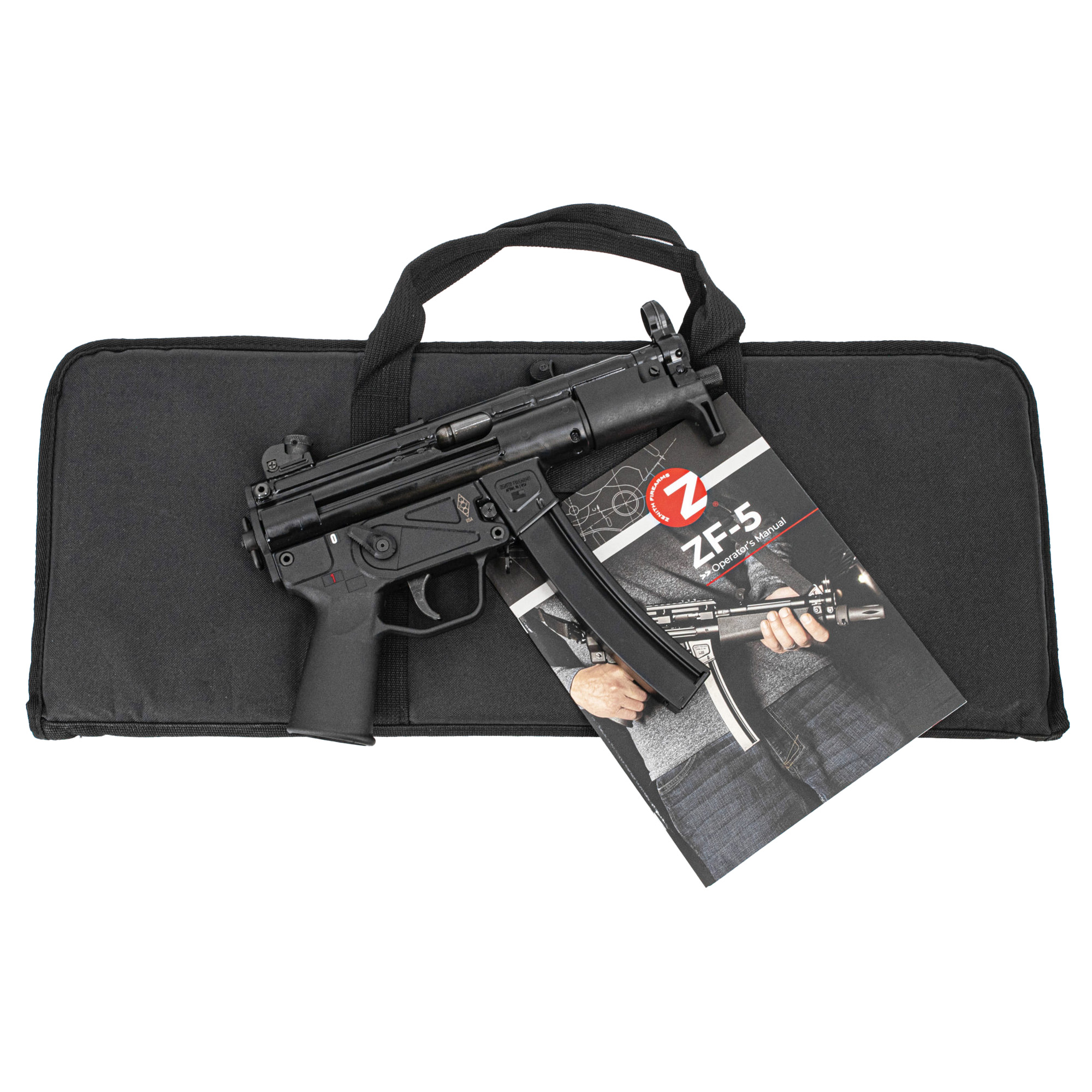 Zenith ZF5T01MAG9BK 9mm Pistol, 5" Barrel, 30 Rds, Pic Rail, Black