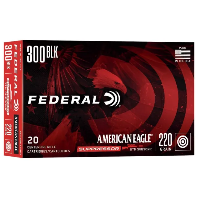 Federal Premium Ammunition .300 AAC Blackout 220gr OTM 20rd Box - Federal Premium Ammunition - 300 Blk for sale at TheGunDock