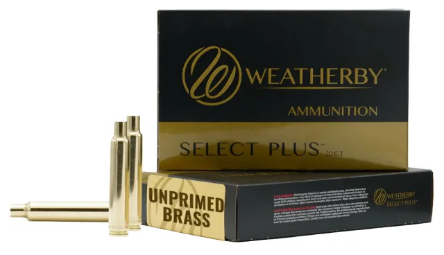 Weatherby BRASS25RPM 25 WBY RPM Unprimed Brass 20-Pack - Weatherby