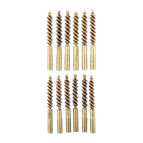 Brownells Special Line Dewey Bronze Pistol Brush 22 Caliber 12 Pack