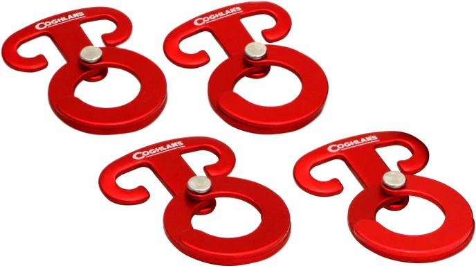 COGHLAN'S Anchor Clips 4-Pack Crescent Hooks for Ropes & Clotheslines