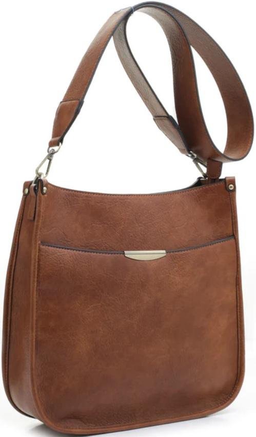 JESSIE DMC31216LTN Tan Concealed Carry Crossbody Bag