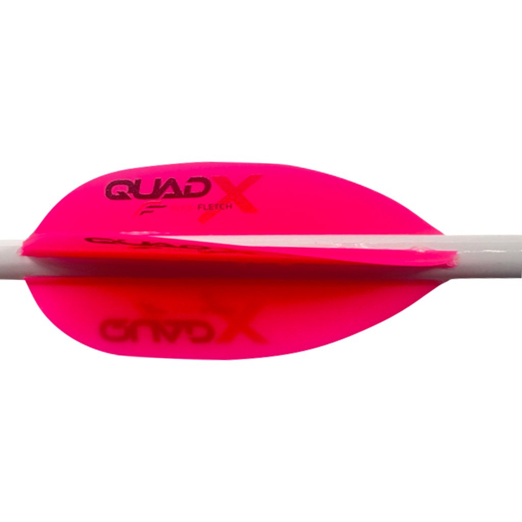Buy Flex Fletch Quad X Vanes Flo Red 50 Pack QUA50FRD online