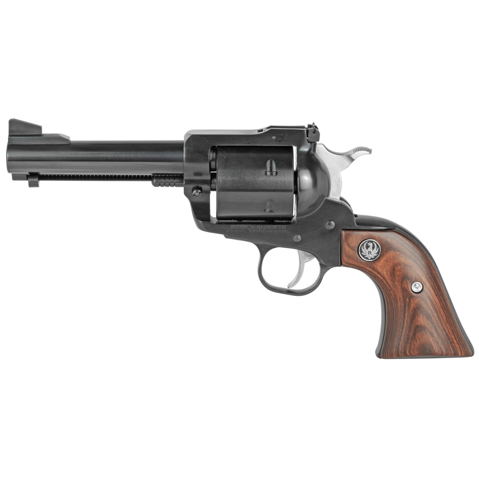 Ruger Super Blackhawk 44 Rem Mag 4.62 in Blued 6rd Hardwood Grip