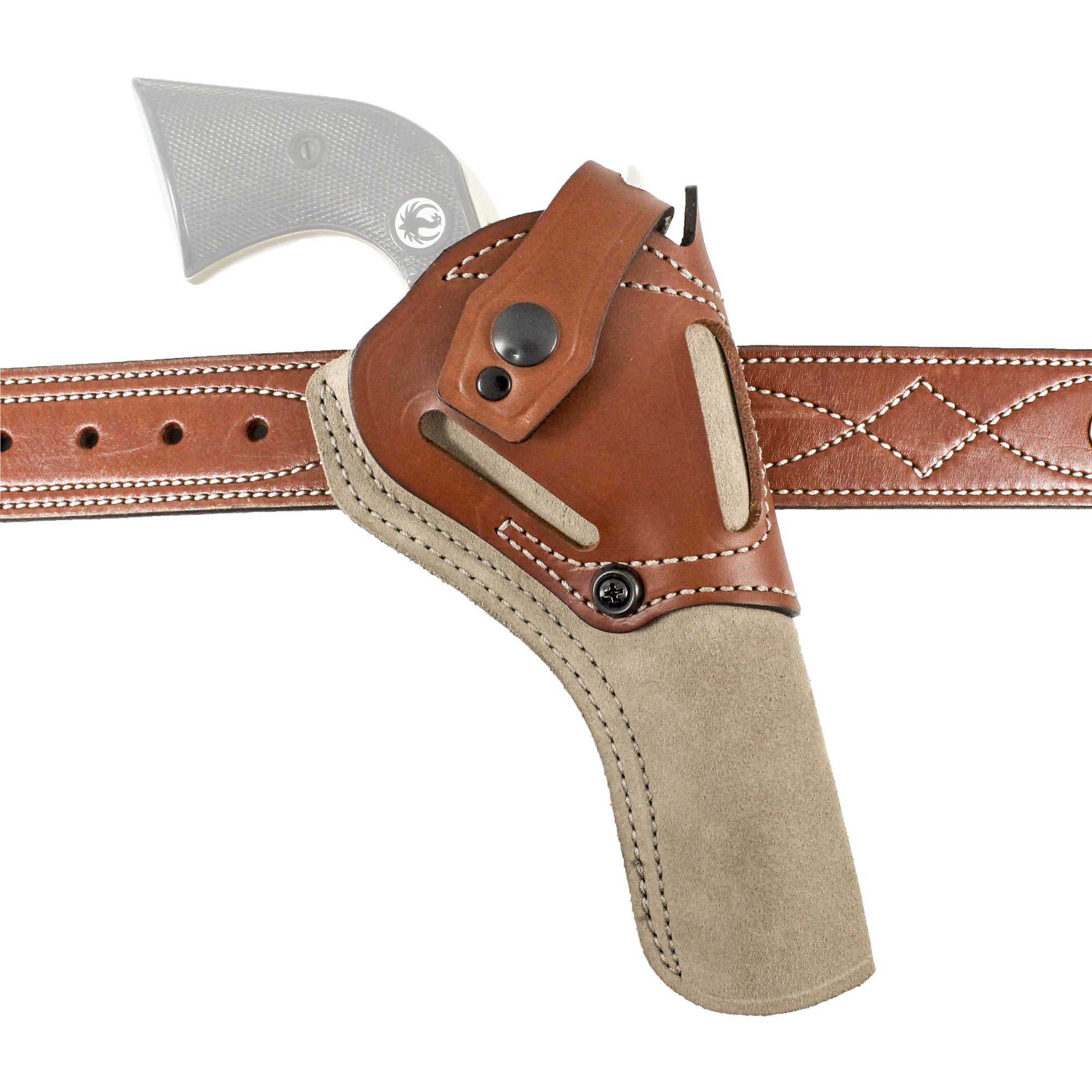 DeSantis 189NJ9QZ0 Wild Hog Leather Holster Ruger Wrangler Heritage Rider