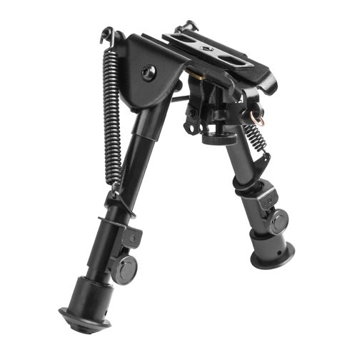 NcStar ABPGC Bipod 5.5"-8" Spring Loaded, Friction Lock, 3 Adapters