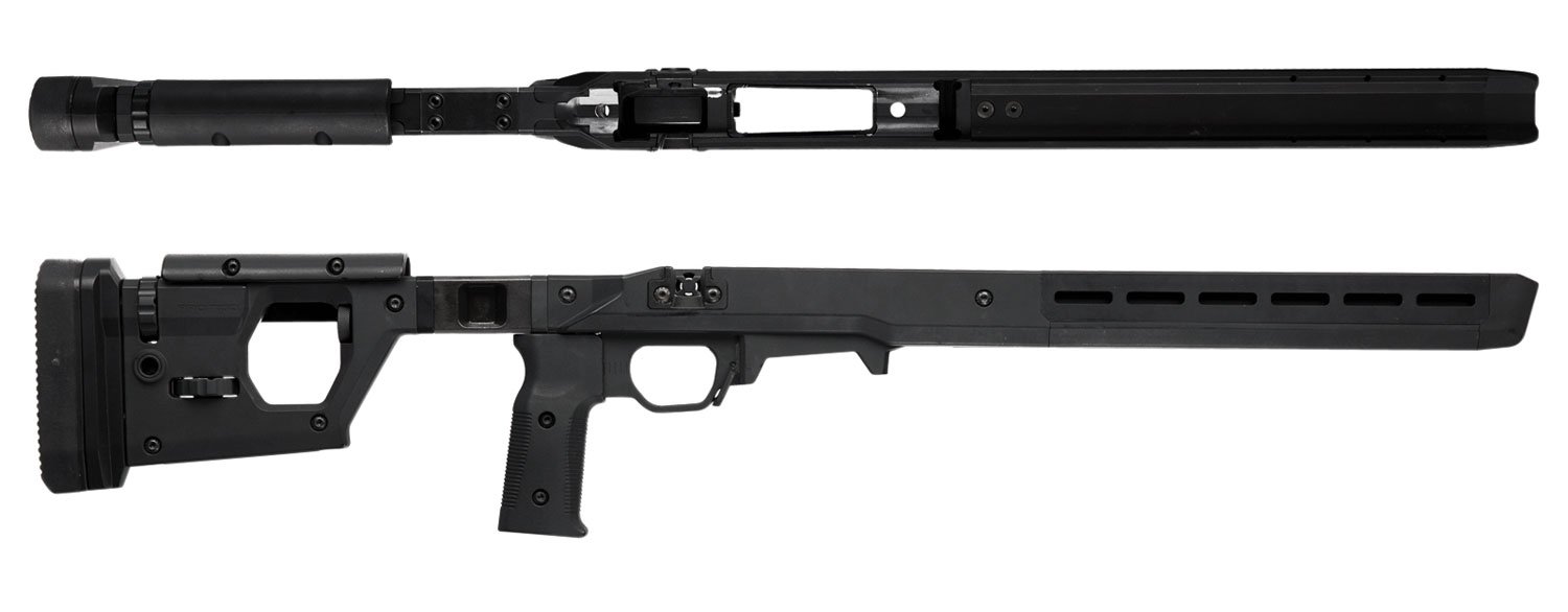 Magpul MAG997-BLK Pro 700 Stock Fixed Aluminum Bedding Black Synthetic