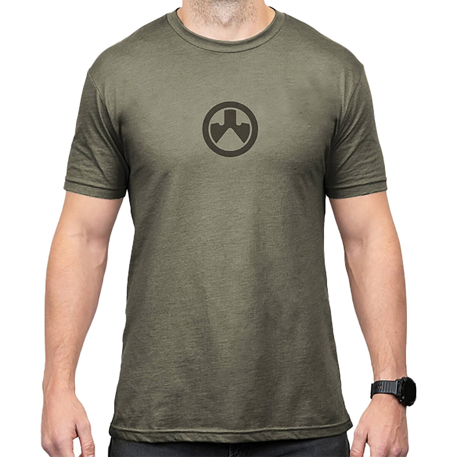 Magpul MAG1115-317-XL Icon Logo T-Shirt XL Olive Drab Heather 60/40 Blend - Magpul Industries - SHORT SLEEVE